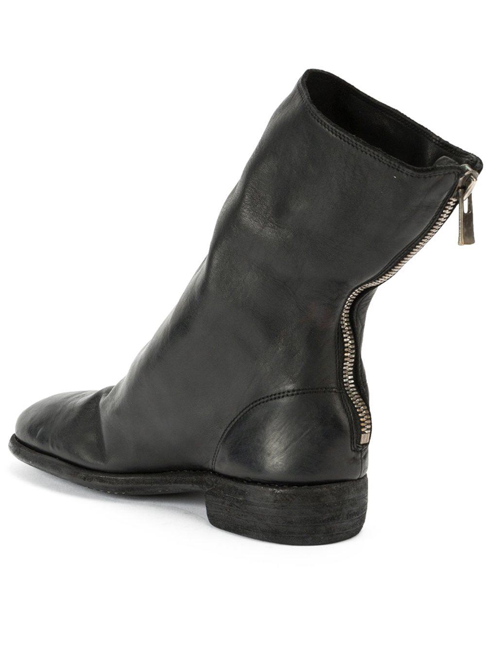 Lyst - Guidi Rear Zip Boots in Black for Men