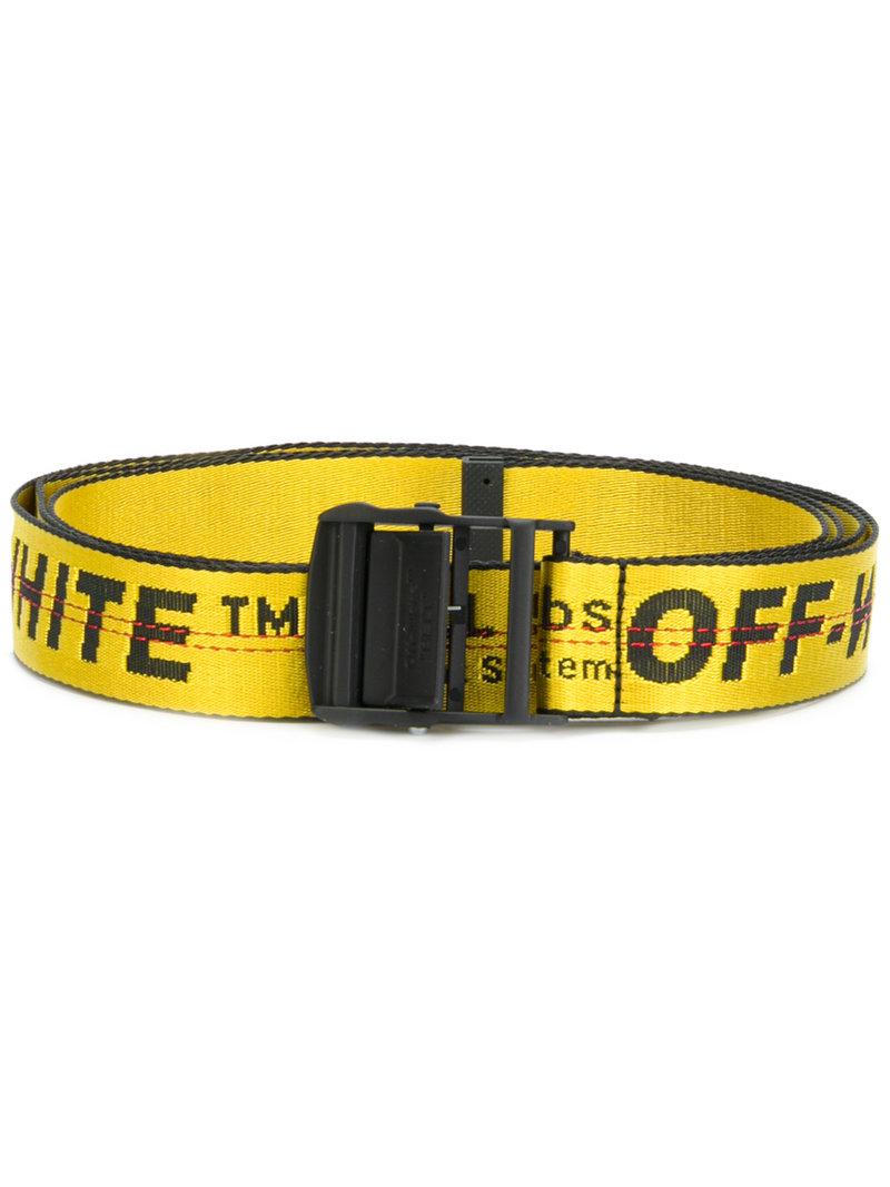 Lyst - Off-White C/O Virgil Abloh &quot;industrial&quot; Belt in Yellow for Men