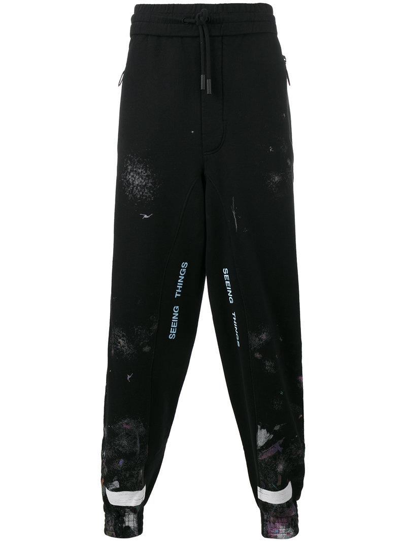 Lyst - Off-White C/O Virgil Abloh Galaxy Brushed Sweatpants With ...