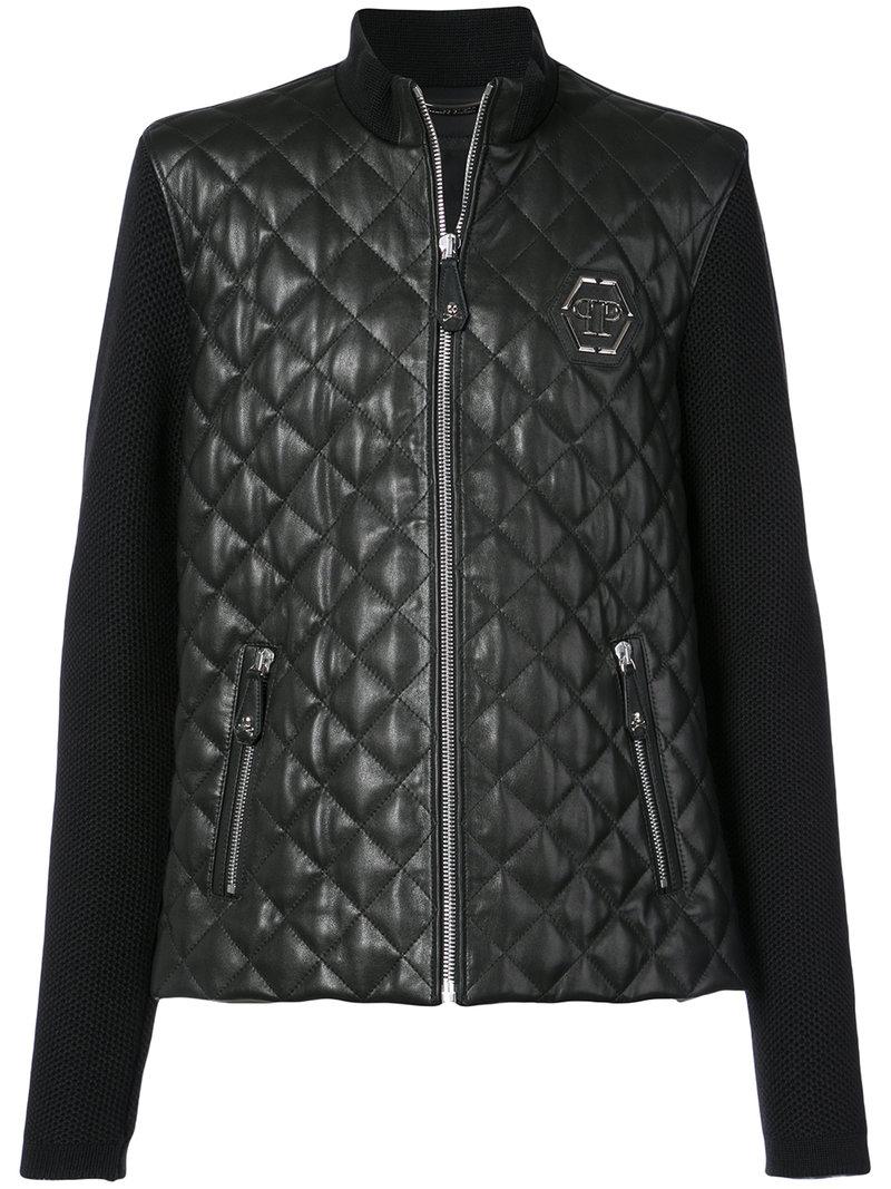 Maille Homme Noir En Pour Philipp Lyst Coloris Veste Plein qFEEv8