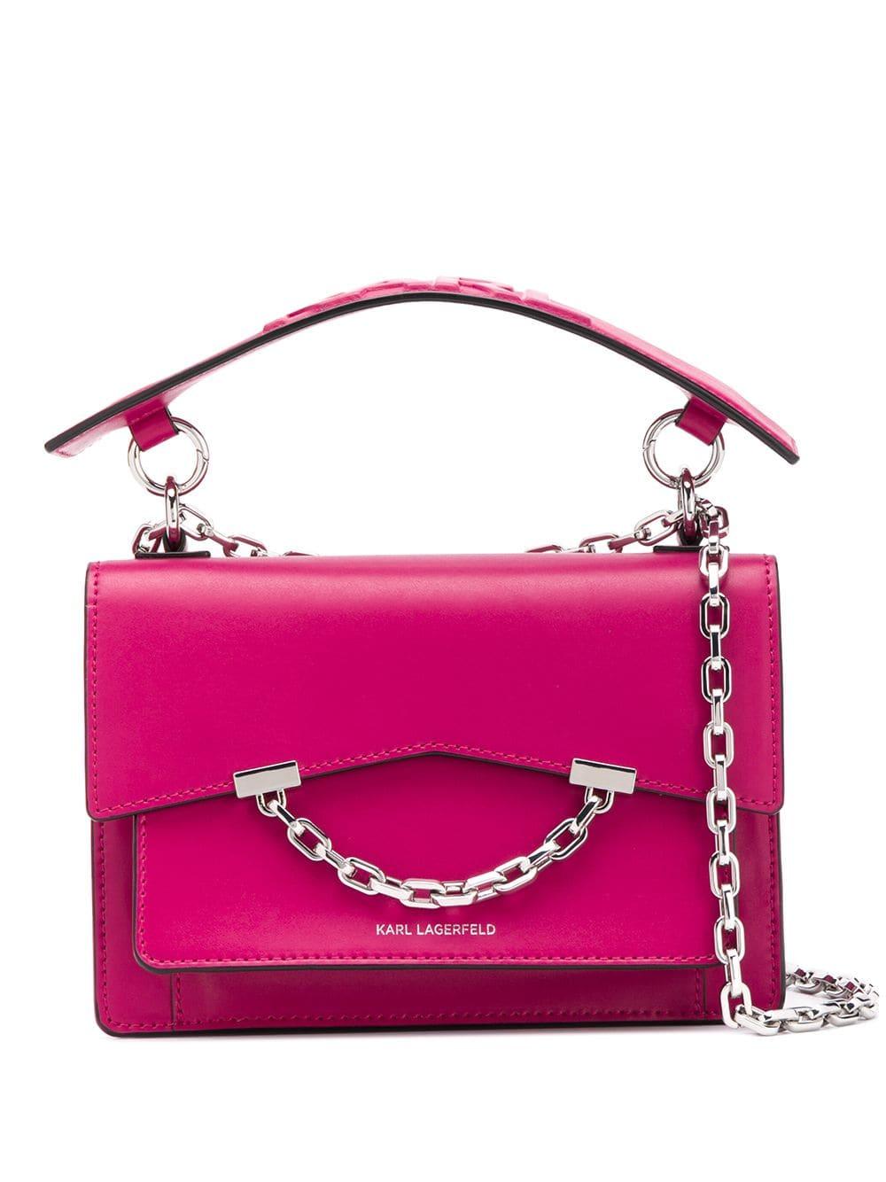 karl lagerfeld bag pink