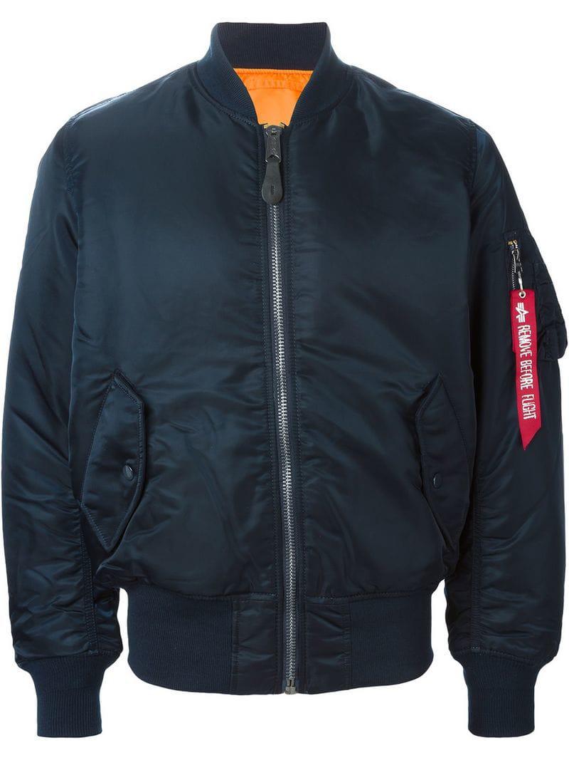 Lyst - Alpha Industries Classic Bomber Jacket in Blue for Men