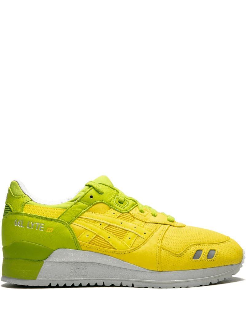 yellow asics sneakers