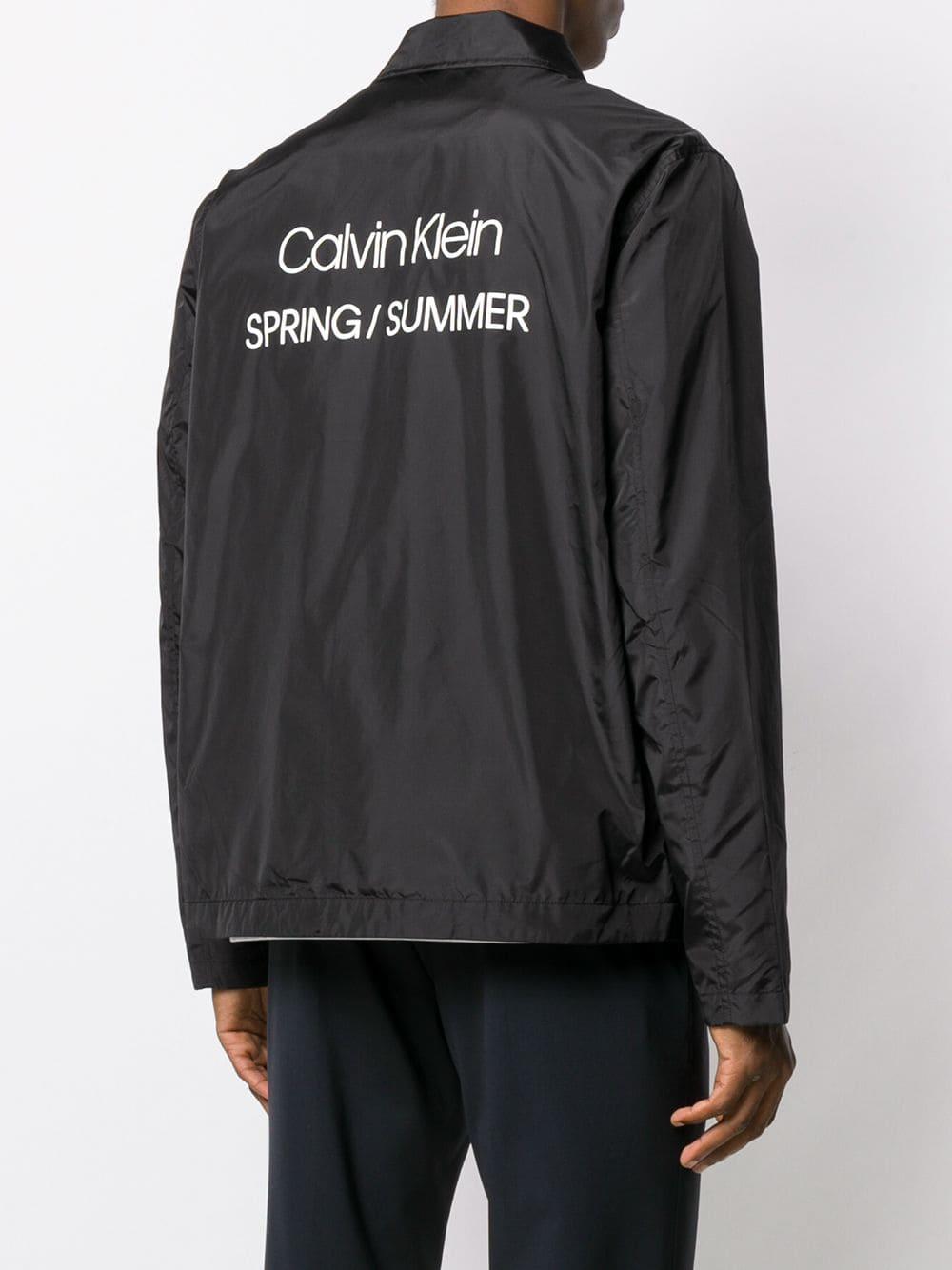 Download Calvin Klein Coach Jacket in Black for Men - Lyst