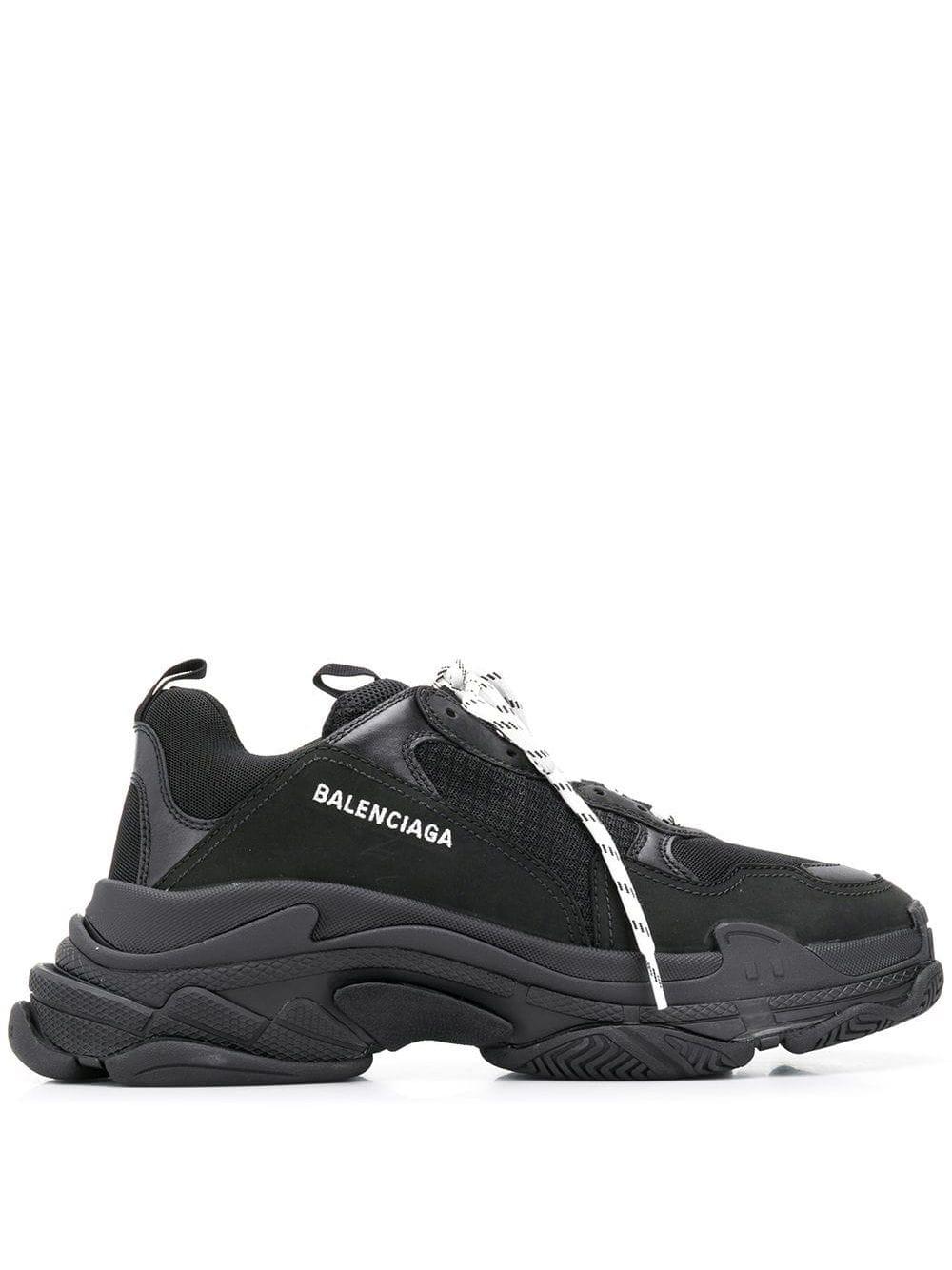 mens black balenciaga triple s