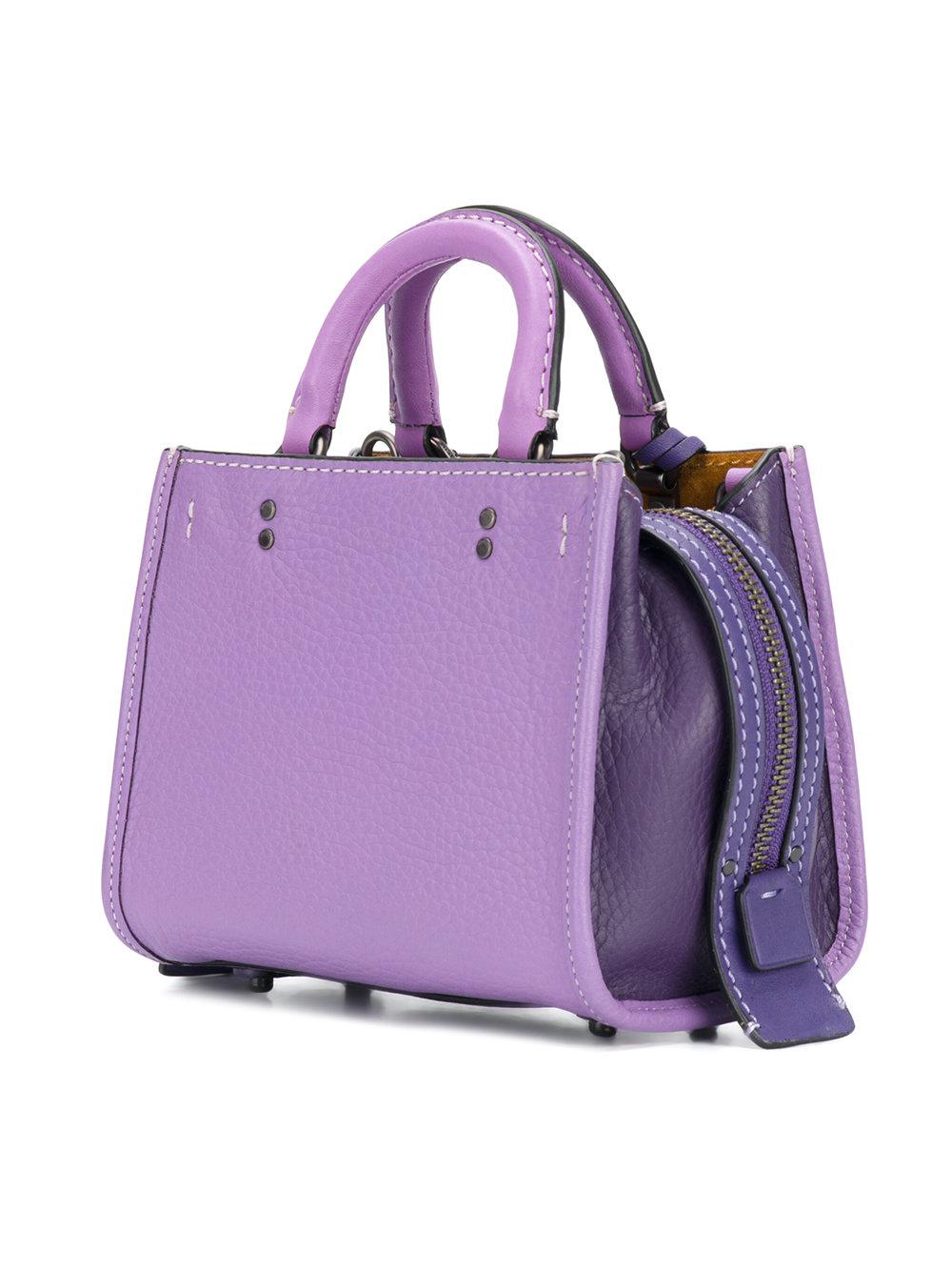 coach purple satchel