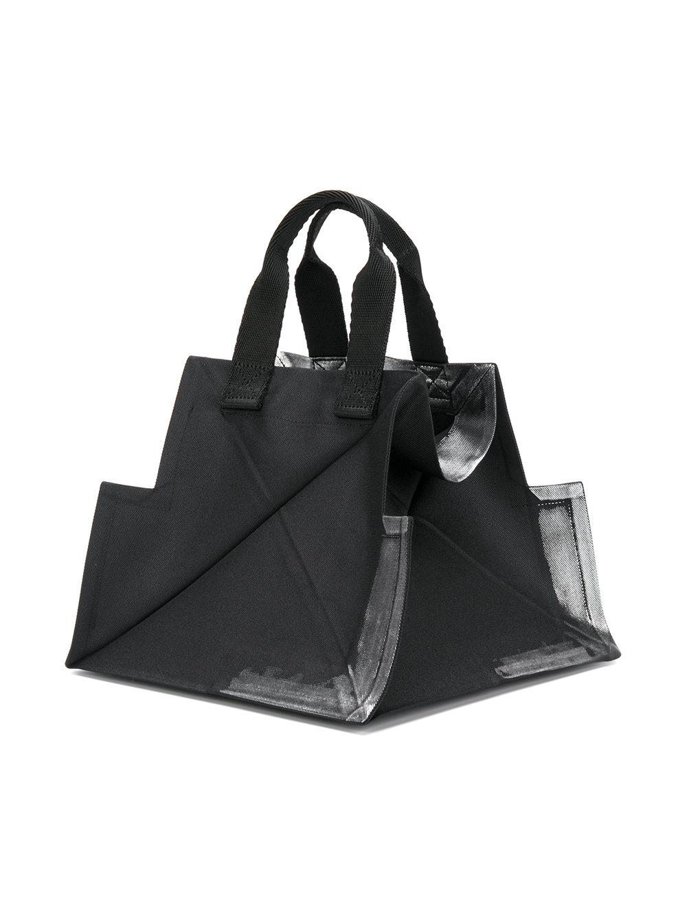 Lyst - 132 5. Issey Miyake Structured Clutch Bag in Black