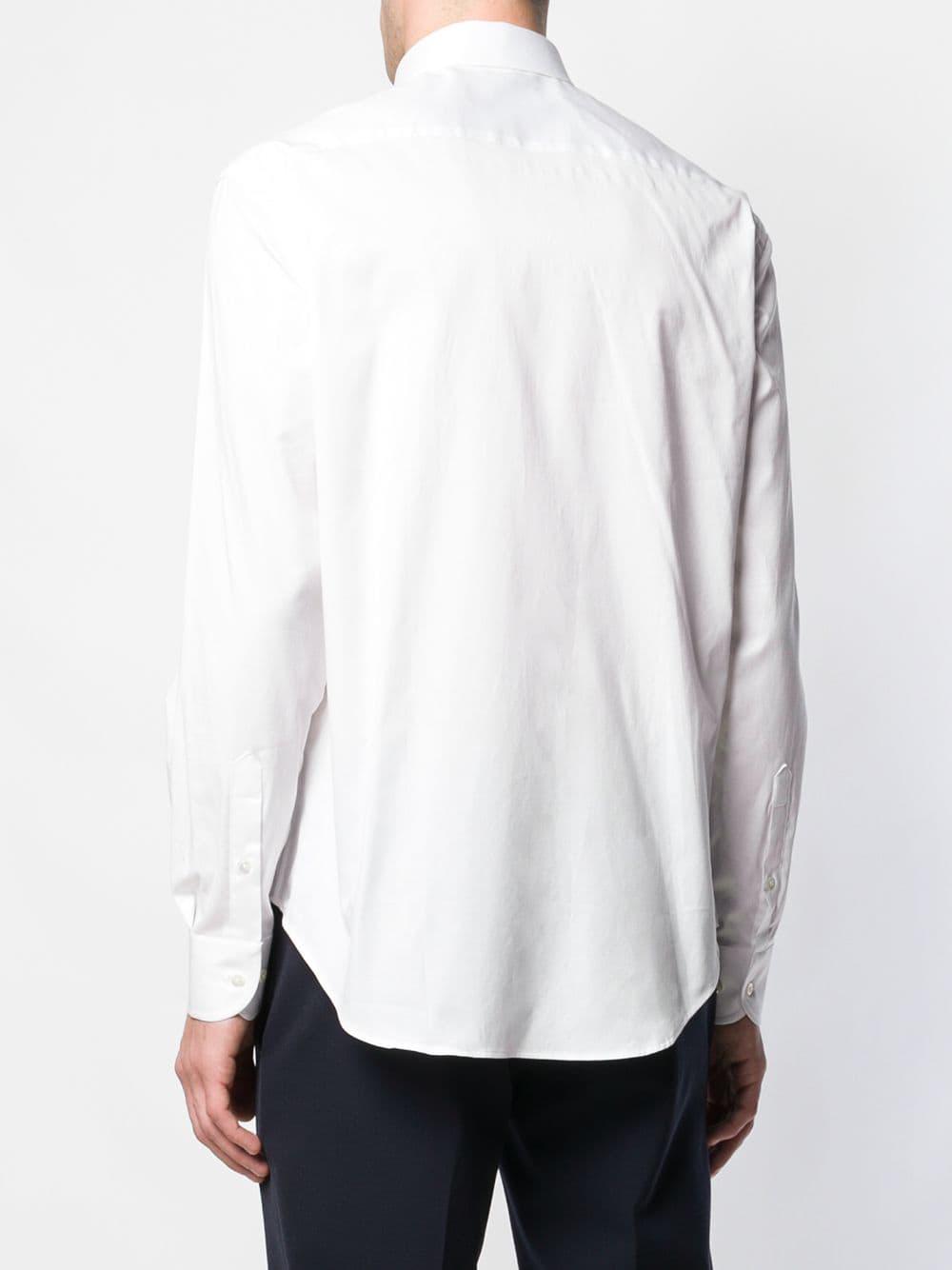 Emporio Armani Button Down Shirt in White for Men - Save 8% - Lyst