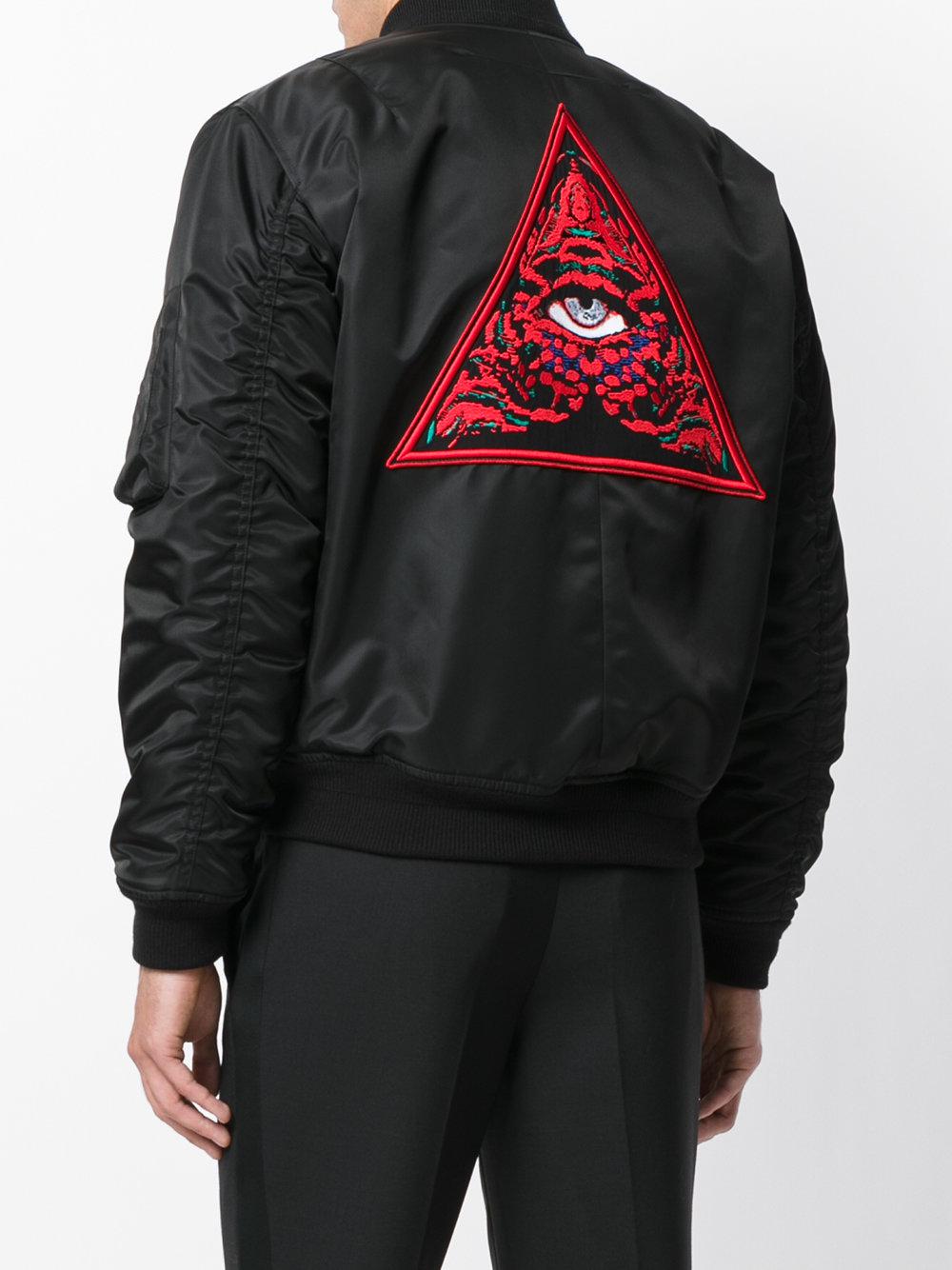 Lyst - Givenchy Illuminati Patch Bomber Jacket in Black for Men