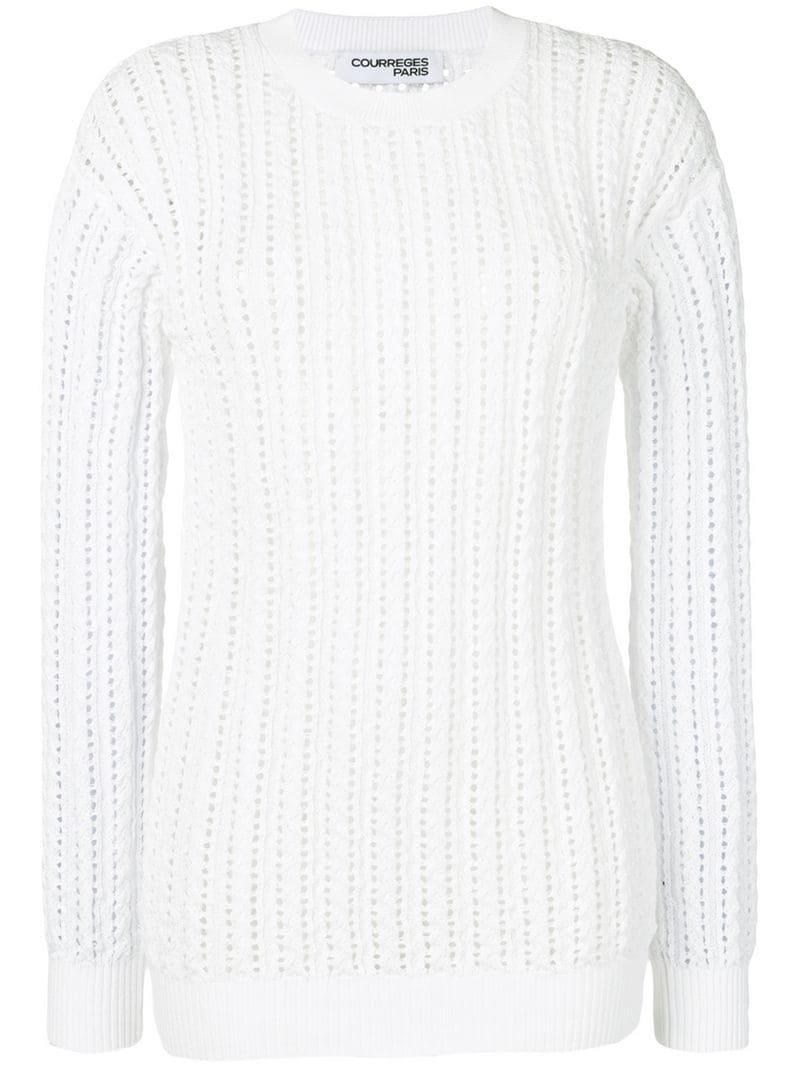 white knitted top ladies