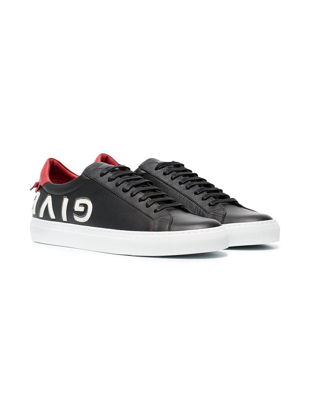 givenchy black and red sneakers