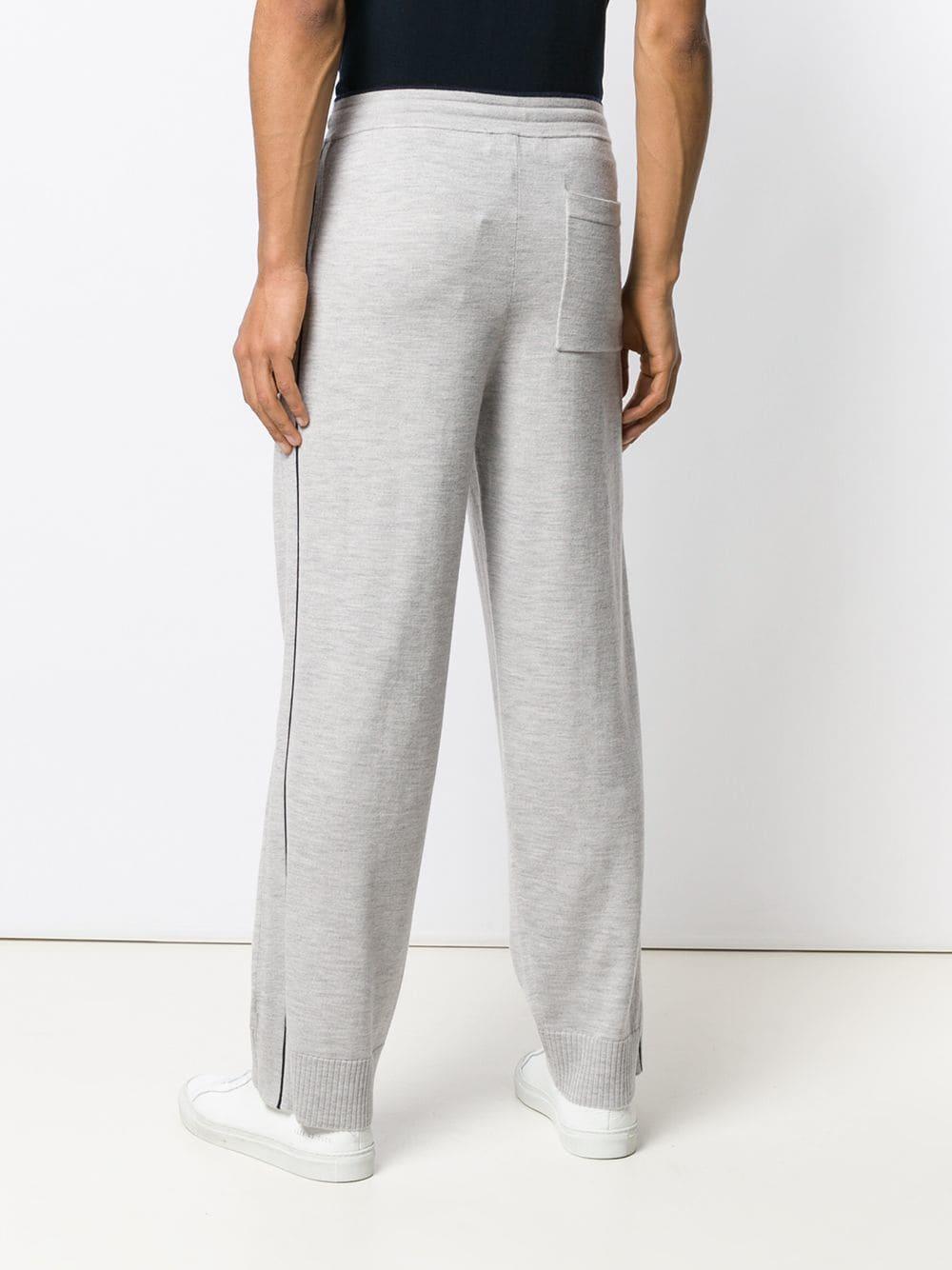 Lyst Pringle of Scotland Straightleg Wool Track Pants in Gray for Men