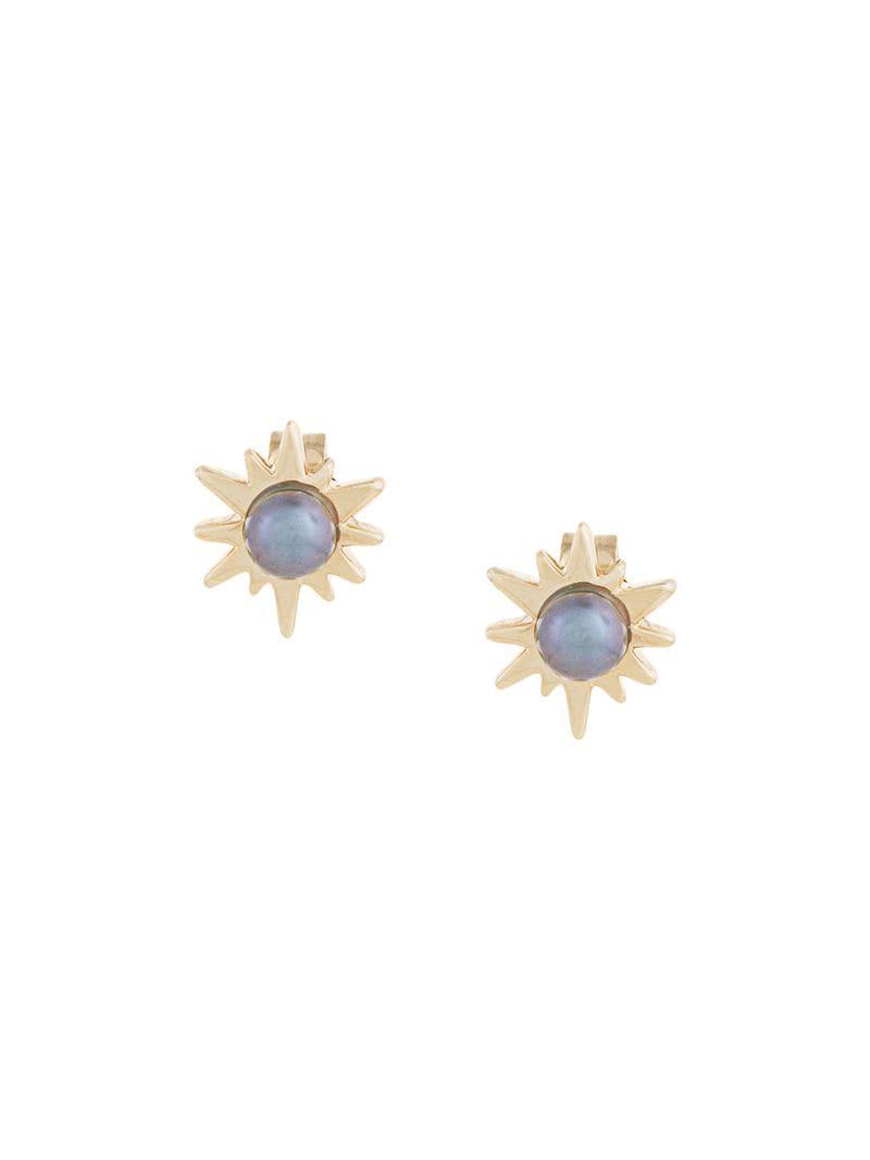 Lyst Karen Walker Temptation Stud Earrings In Metallic Karen Walker Women S Metallic Temptation Stud Earrings