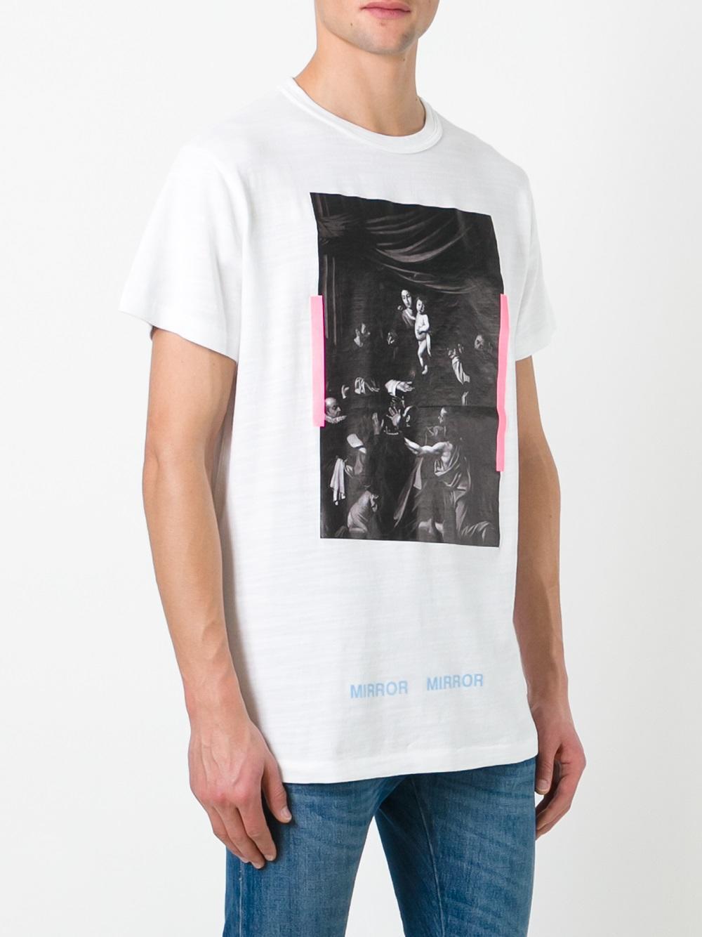 off white painting t shirt