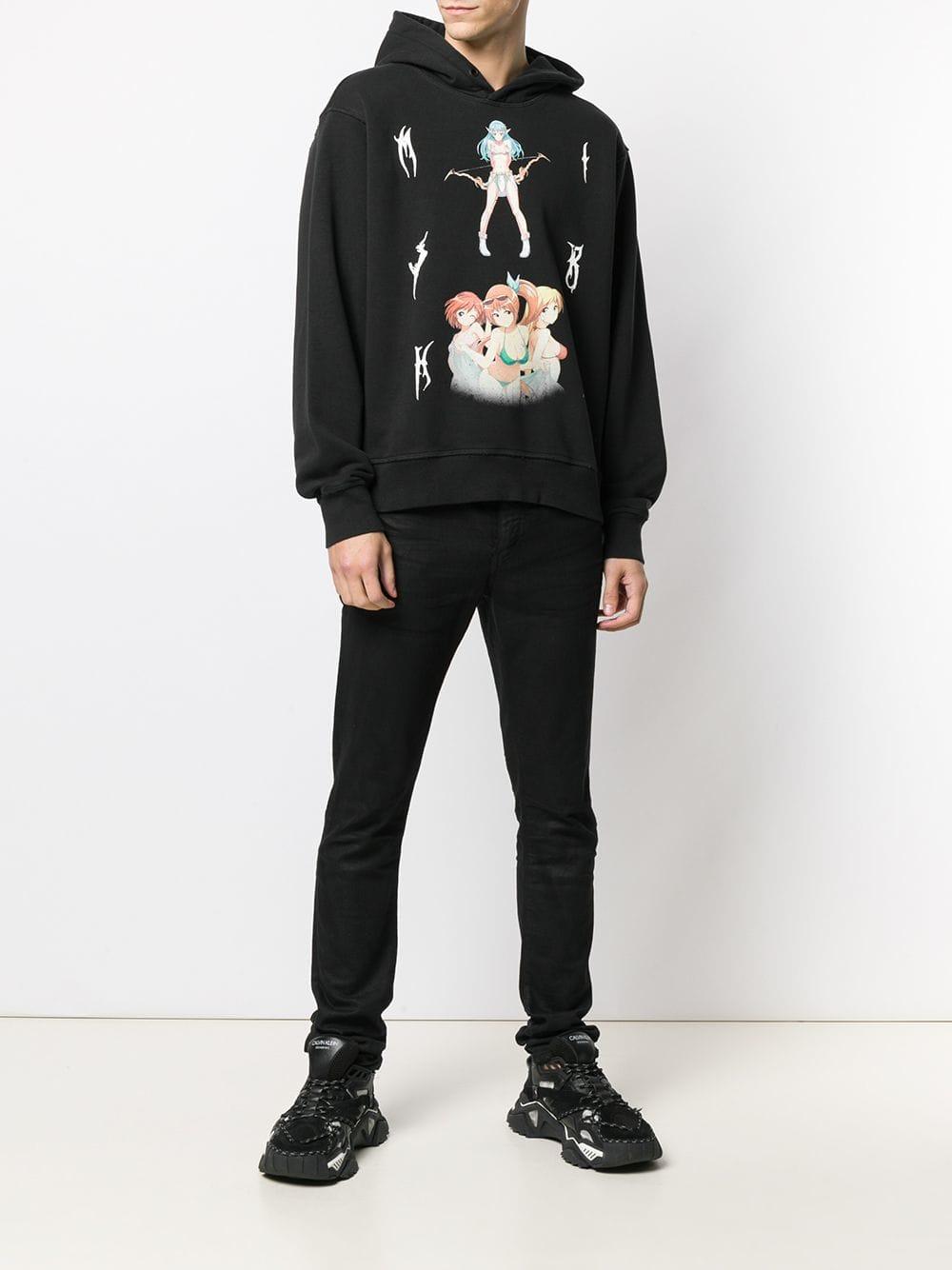 MISBHV Anime Print Hoodie in Black for Men - Lyst