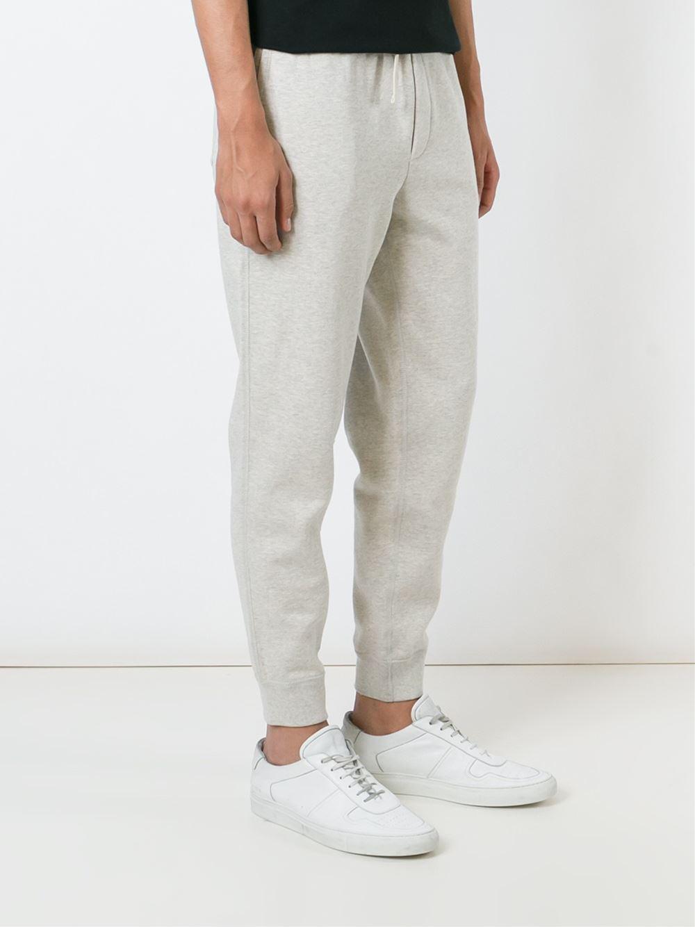 Polo Ralph Lauren Cotton Cuffed Sweatpants in Grey (Gray) for Men - Lyst