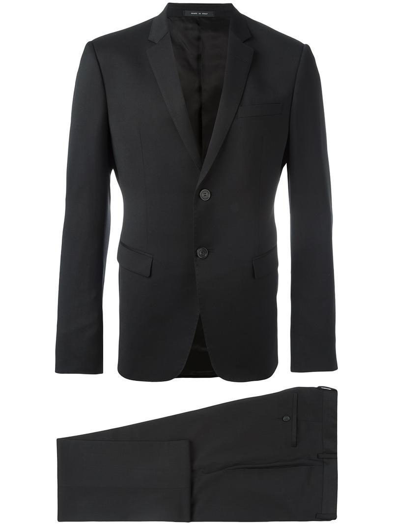 Lyst - Emporio Armani Classic Formal Suit in Black for Men