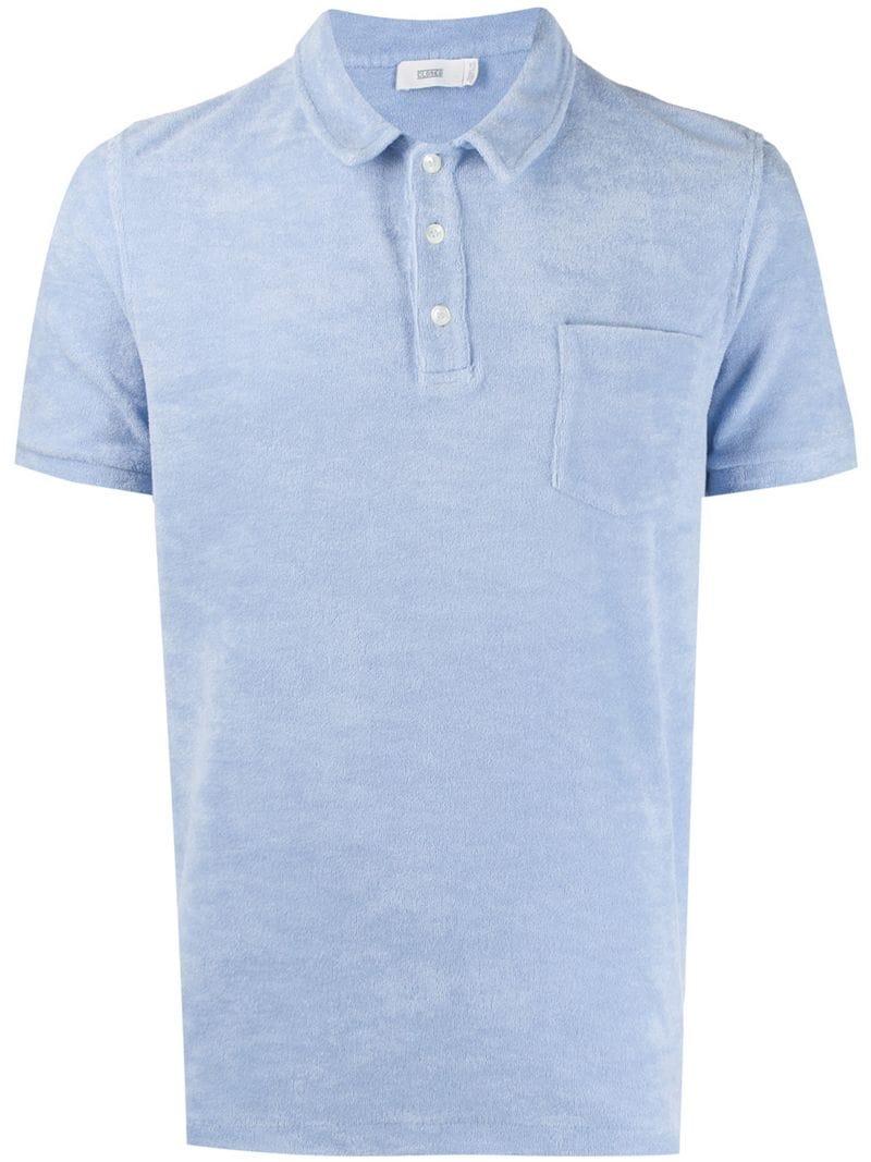 Closed Towelling Polo Shirt in Blue for Men - Lyst
