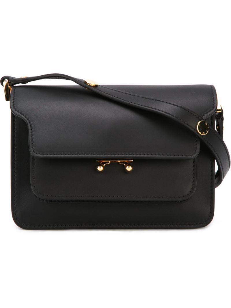 marni leather shoulder bag