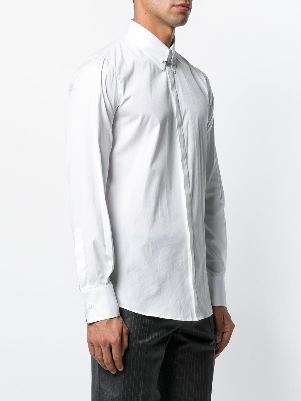 Lyst - Dsquared² Pinned Collar Shirt in White for Men