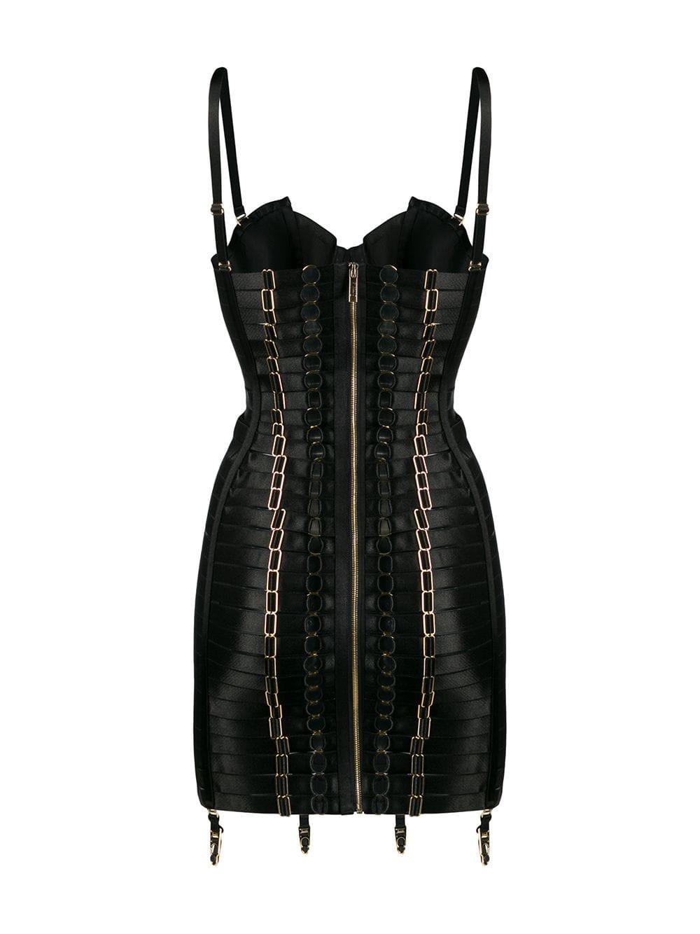 corsetry slip dress