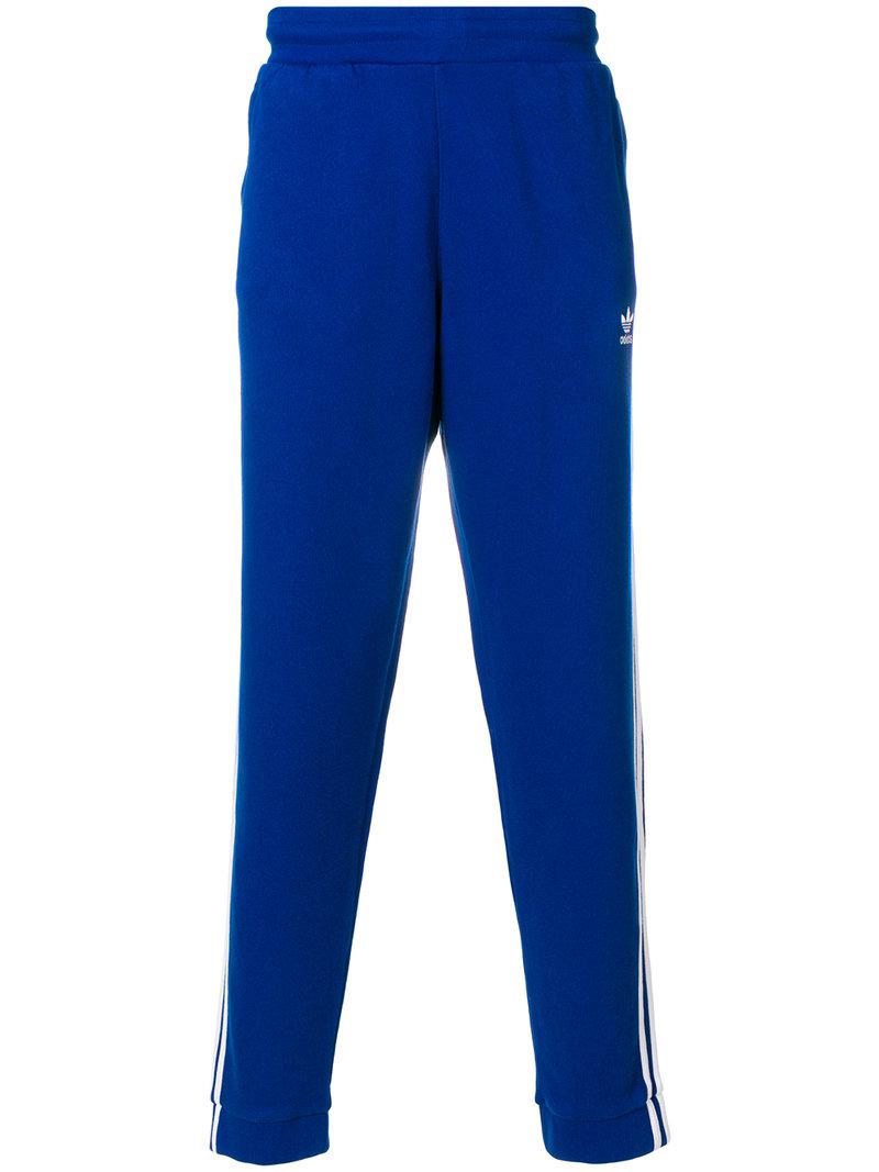 Lyst - Adidas Tapered Tracksuit Bottoms in Blue for Men