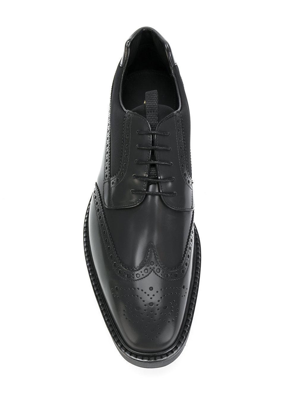 Lyst - Prada Platform Brogues in Gray for Men