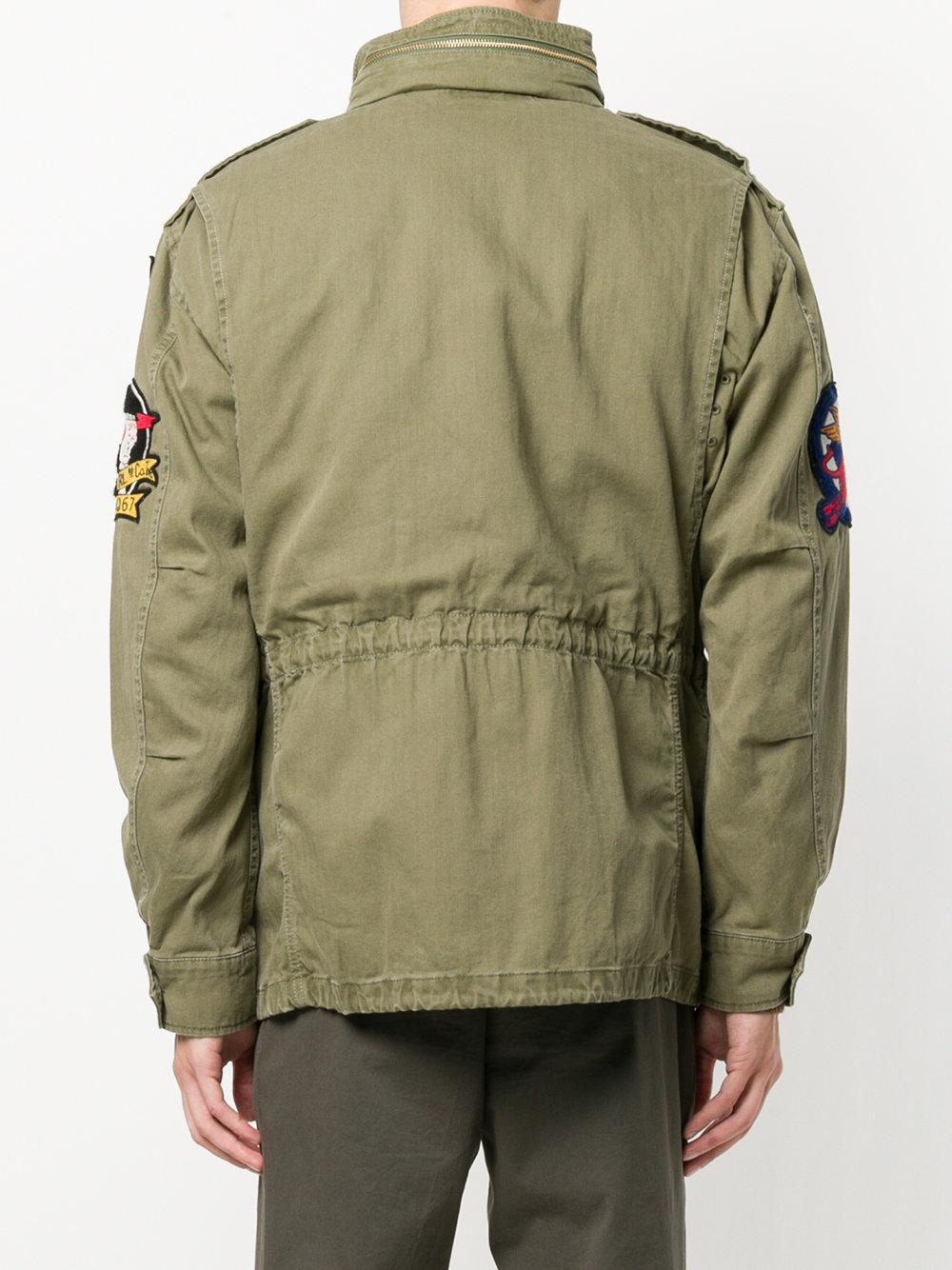 Lyst - Polo Ralph Lauren Patch AppliquÃ© Military Jacket in Green for Men