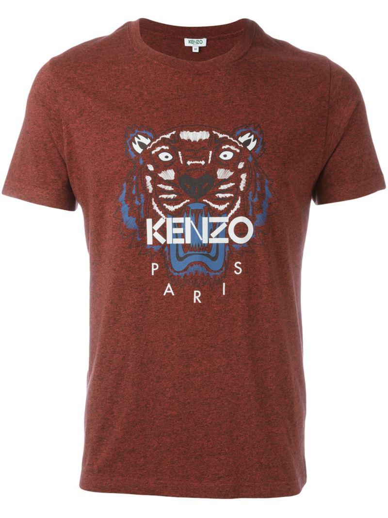 Lyst - Kenzo 'tiger' T-shirt in Red for Men