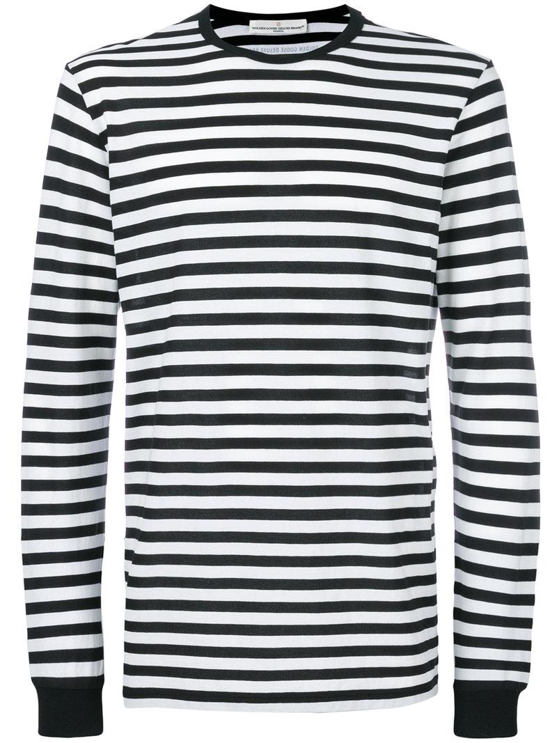black and white striped top mens