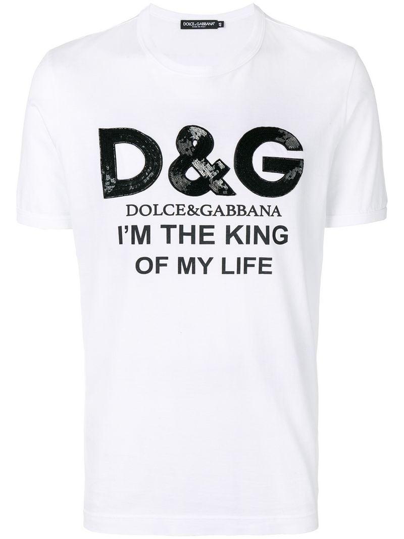 dolce gabbana king of new york t shirt