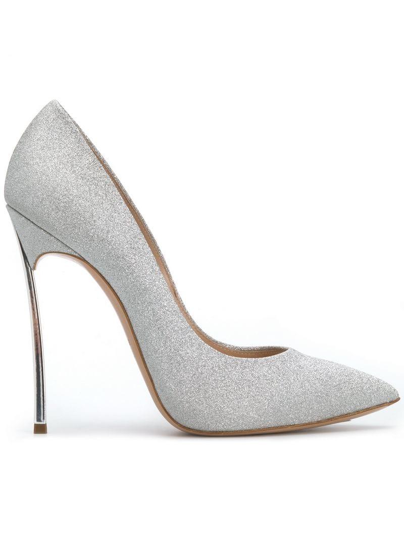 Lyst - Casadei Blade Pumps in Metallic