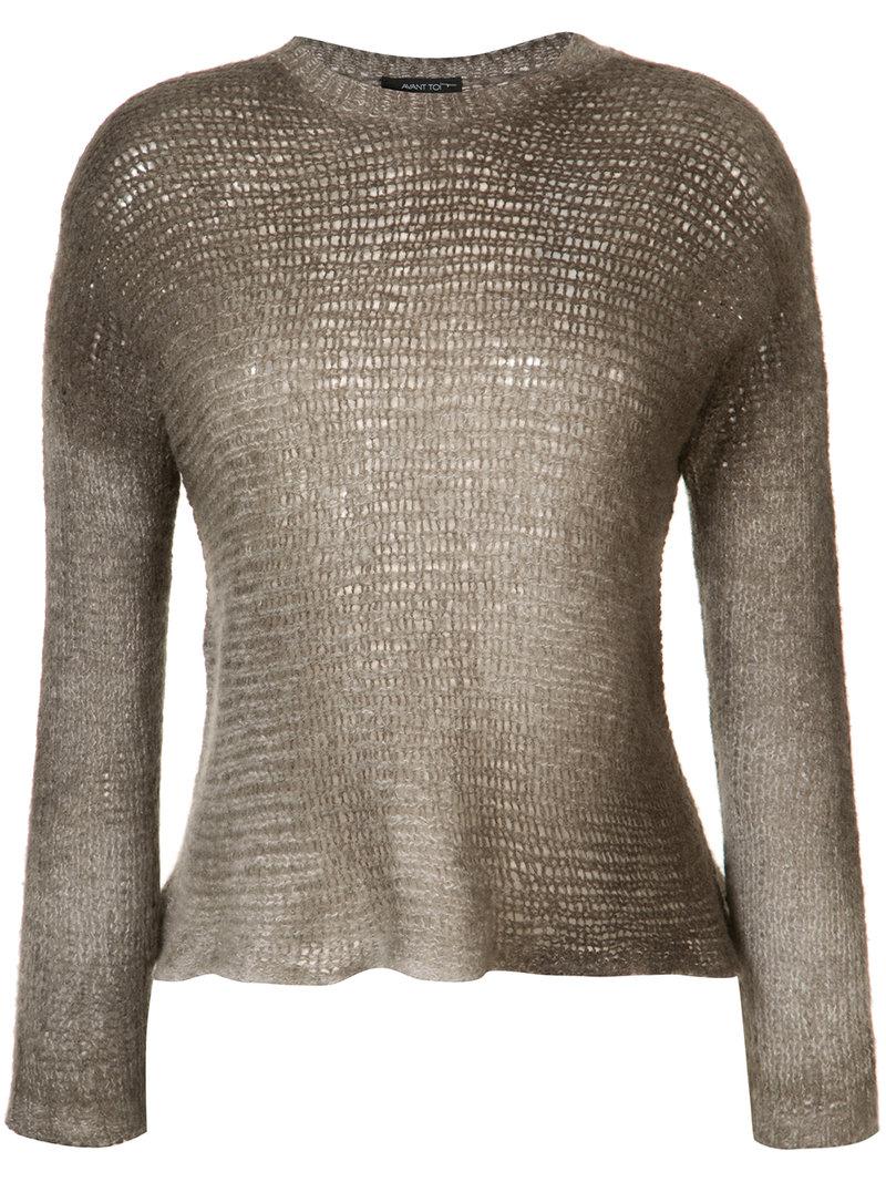 Round-Neck Sweater Brown