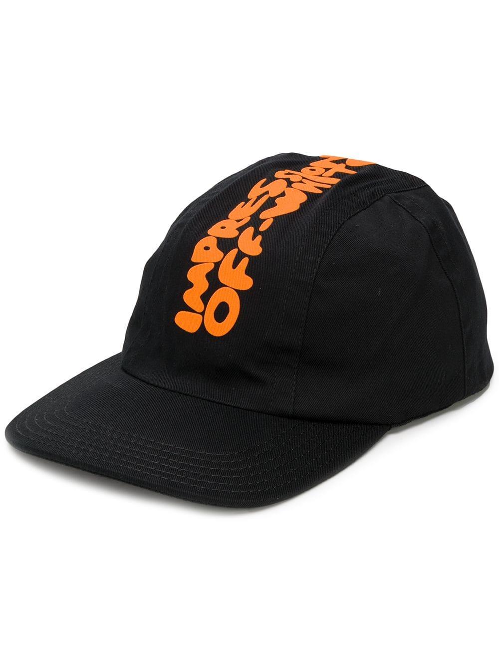 Off-White c/o Virgil Abloh Printed Cap in Black for Men - Lyst