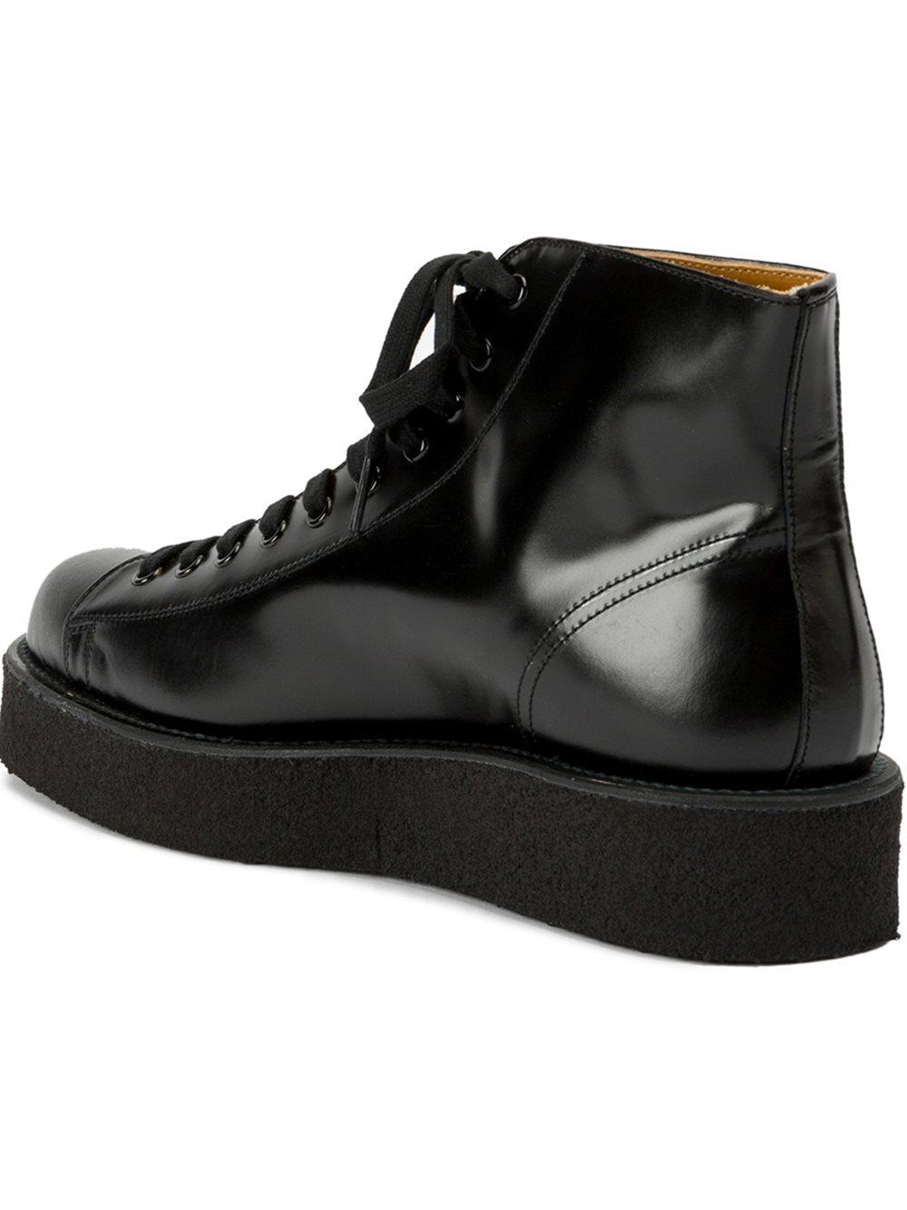 Lyst - Yohji Yamamoto Lace-up Boots in Black for Men