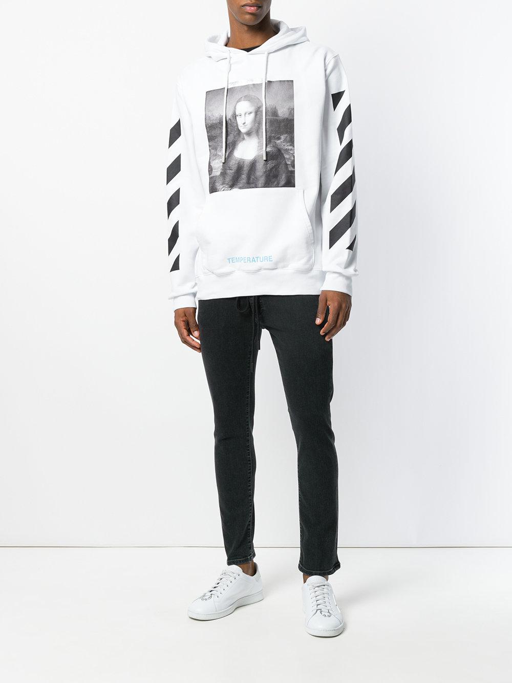 Lyst - Off-White C/O Virgil Abloh Mona Lisa Hoodie in White for Men