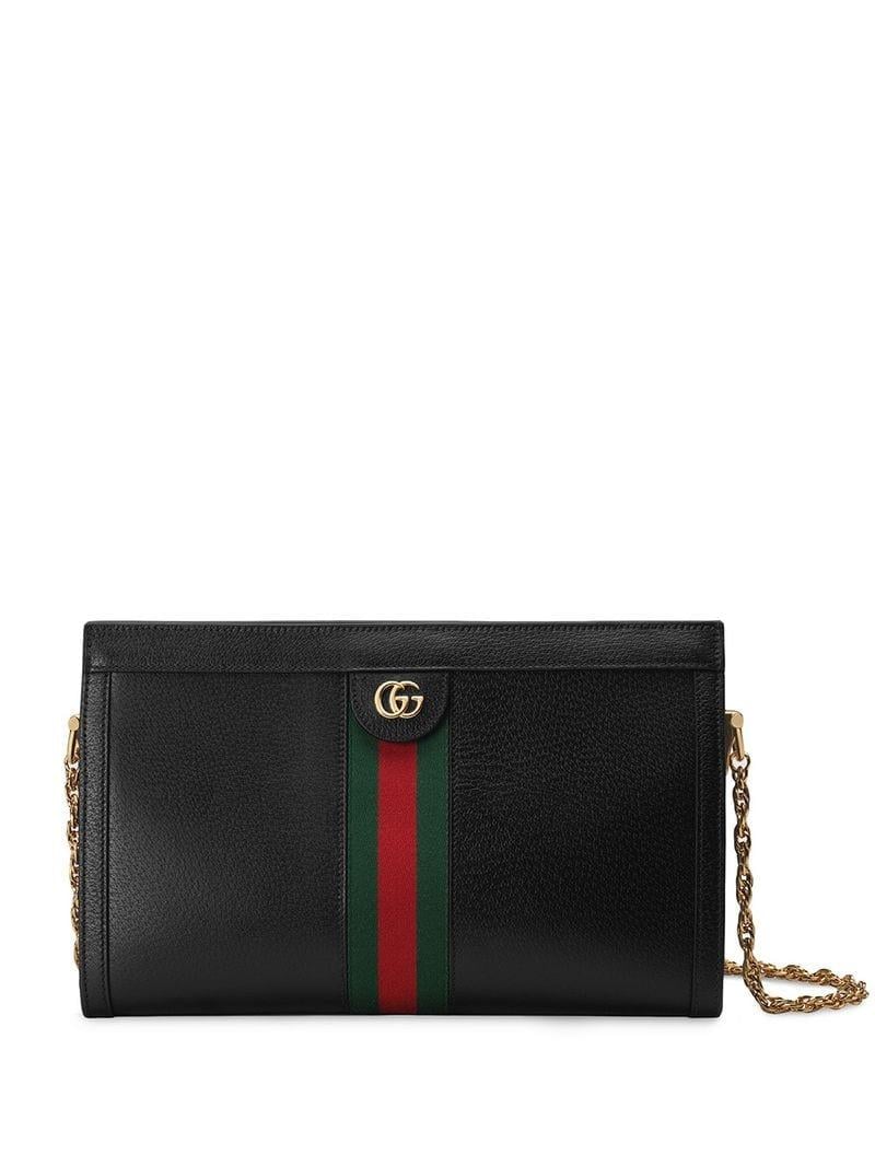 Gucci Ophidia GG Medium Shoulder Bag in Black - Lyst