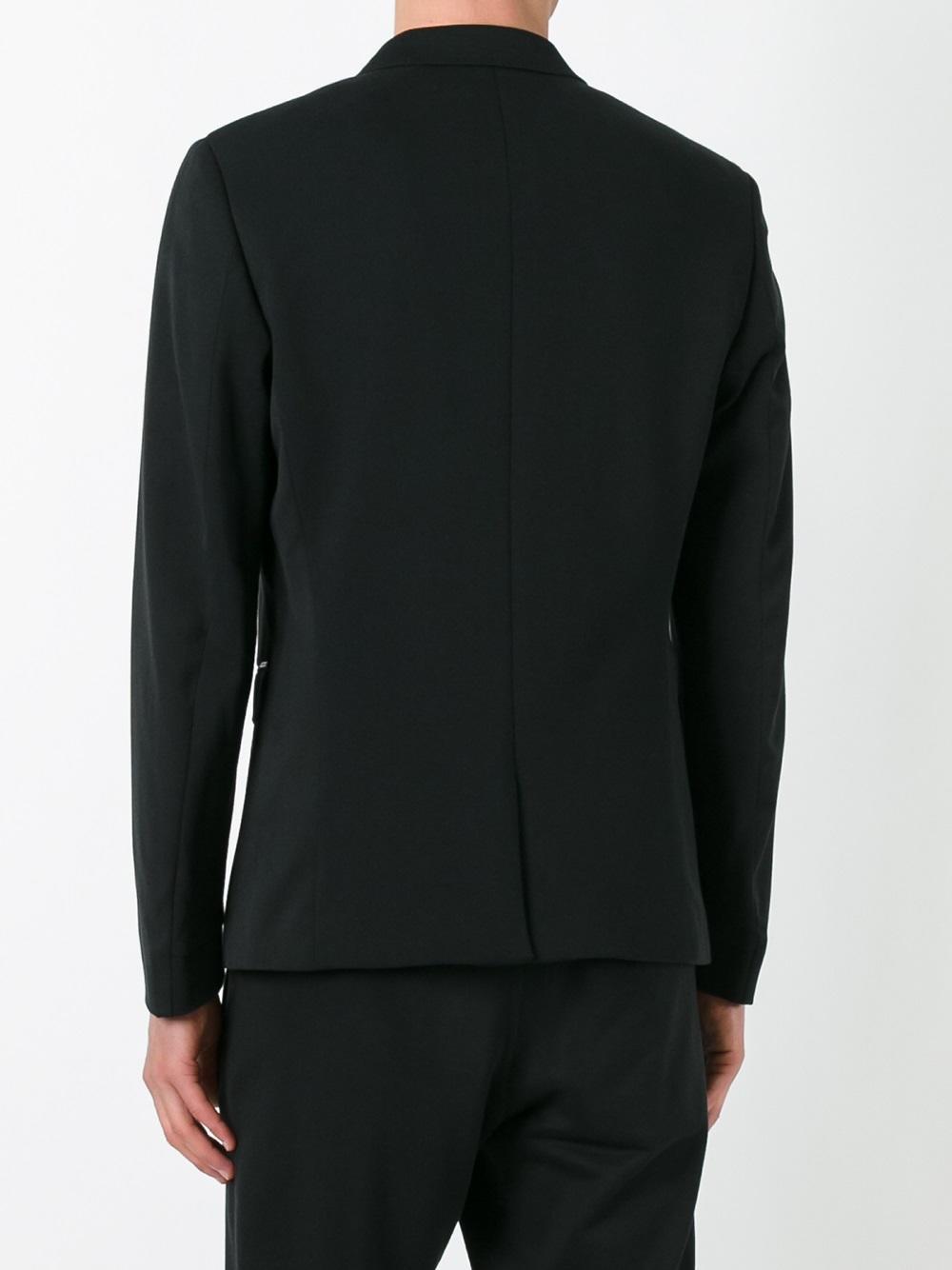 DIESEL Cotton Button Up Blazer in Black for Men - Lyst