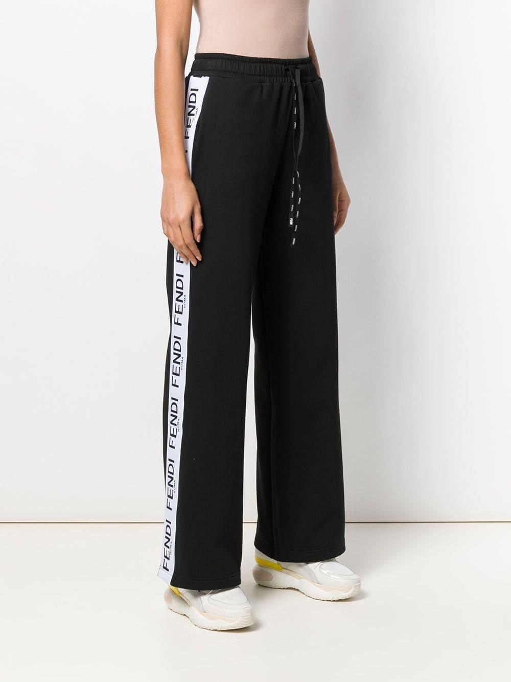 fendi logo track pants