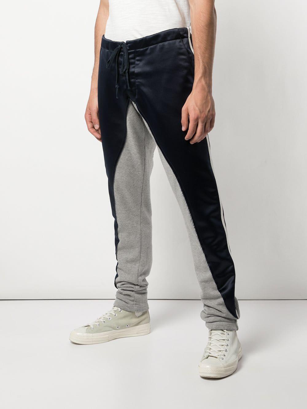 two tone sweatpants mens