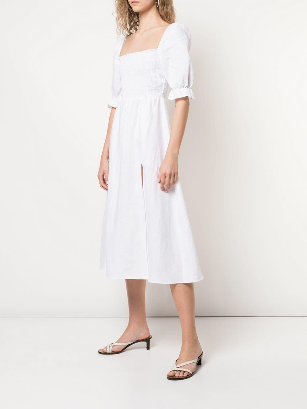 Reformation Marabella Dress in White - Lyst