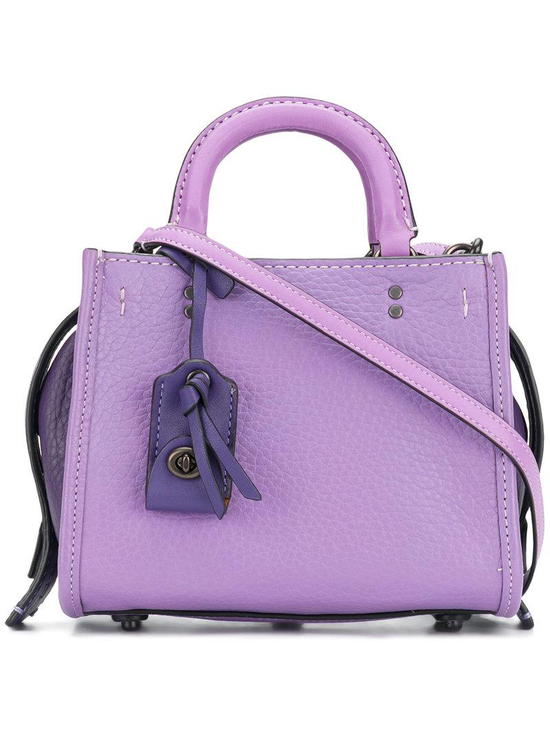 coach purple sling bag