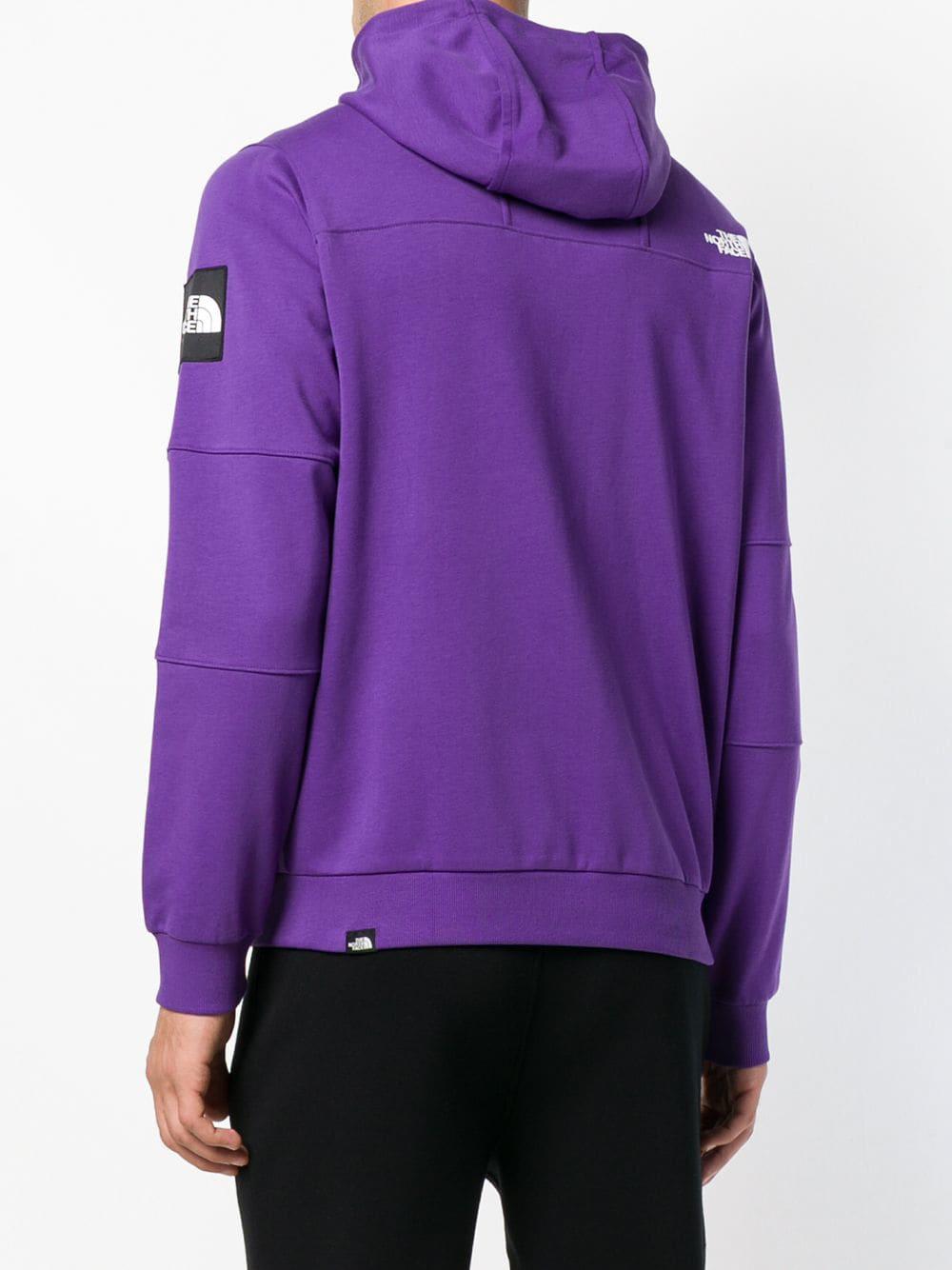 The North Face Hooded Jersey Jacket in Purple for Men Lyst