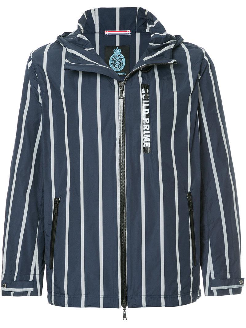 Striped Prime Lightweight Guild Jacket Bleu z76g7YaR