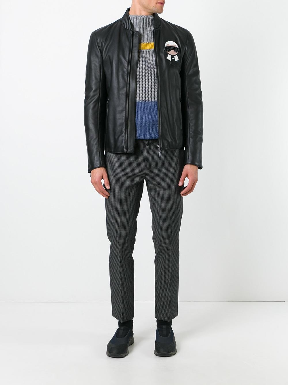 Lyst Fendi Karlito Jacket In Black For Men