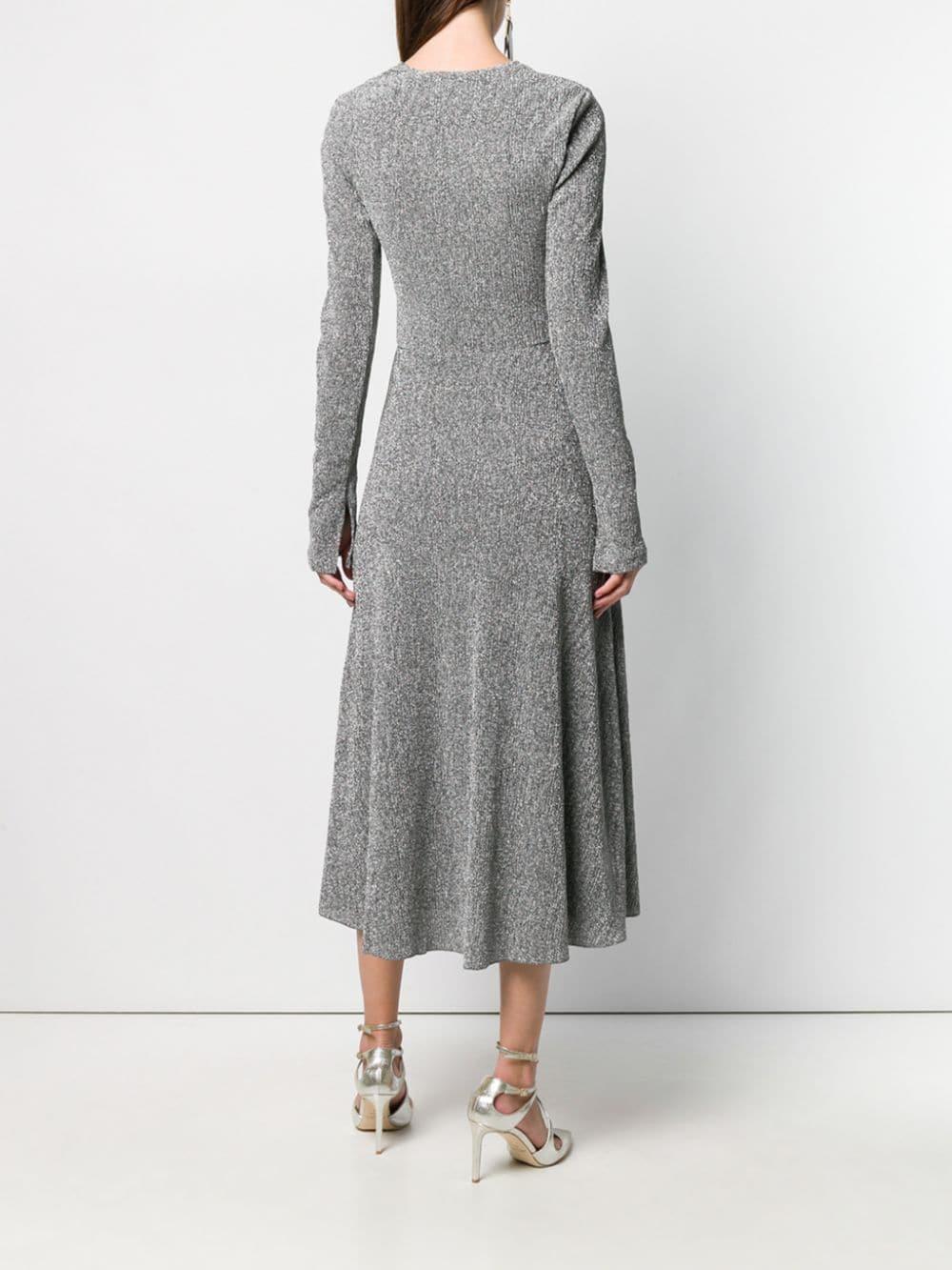 rotate birger christensen silver dress