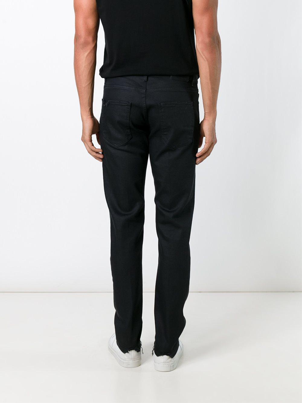 Lyst Pence Tapered Jeans in Black for Men