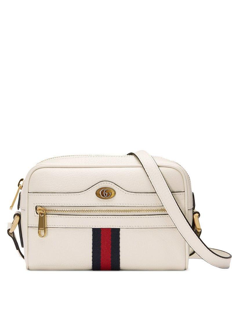 Gucci Ophidia Mini Bag in White - Lyst