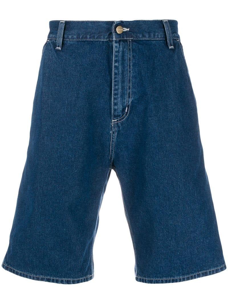 Carhartt WIP Knee-high Denim Shorts in Blue for Men - Lyst