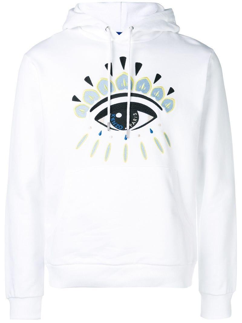 kenzo eye sweatshirt white